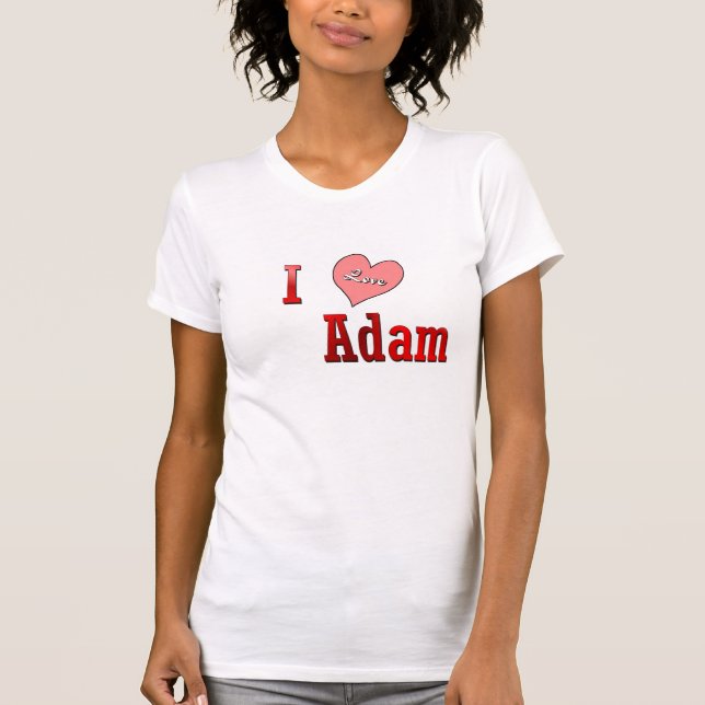 Camiseta Amo a Adán (Anverso)