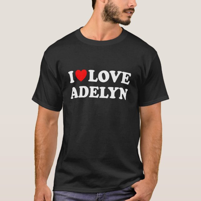Camiseta Amo a Adelyn I Heart Adelyn (Anverso)