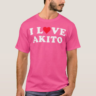 Camiseta Amo a Akito Pareja novia novio Akito N