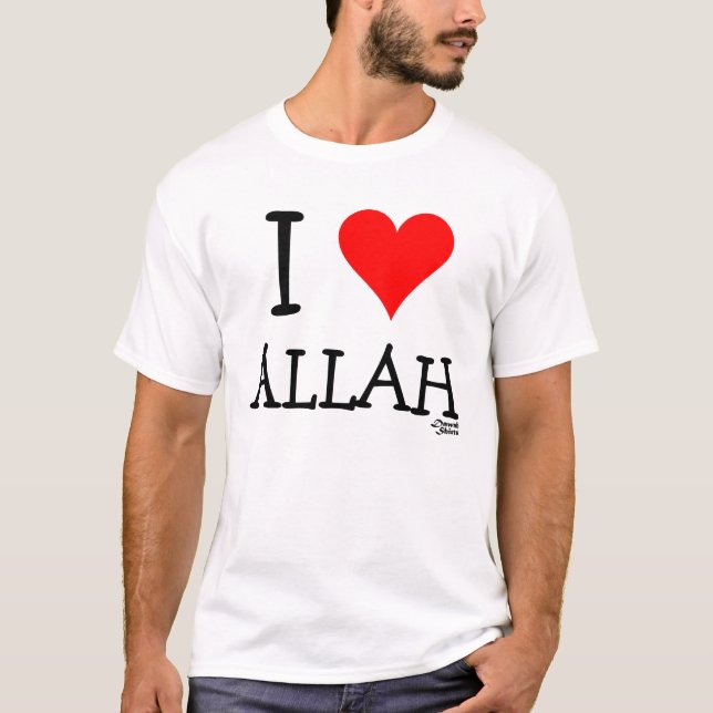 Camiseta Amo a Alá (Anverso)
