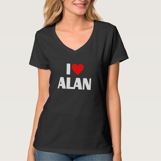Camiseta Amo a Alan I Heart Alan (Anverso)