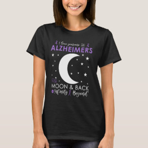 Camiseta Amo A Alguien A La Luna Y A Los Alzheimers Conscie