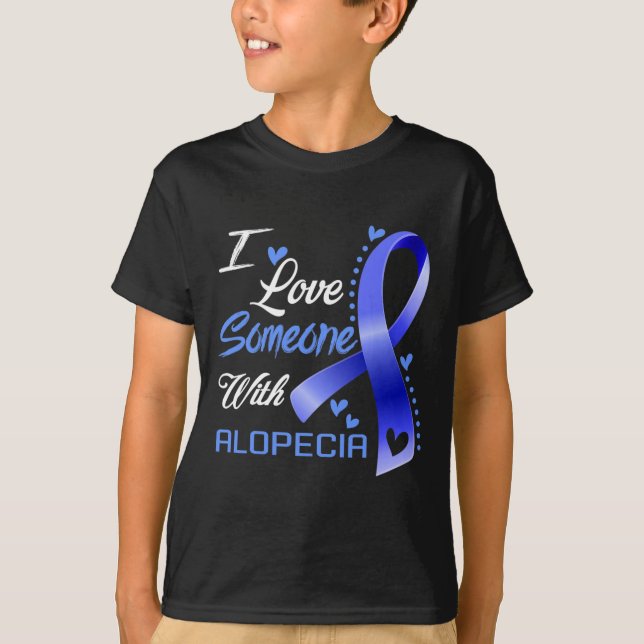 Camiseta Amo A Alguien Con Alopecia (Anverso)