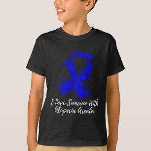 Camiseta Amo A Alguien Con Alopecia Areata Conciencia