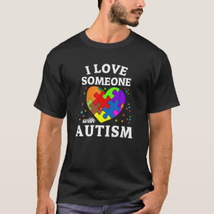 Camiseta Amo A Alguien Con Autismo