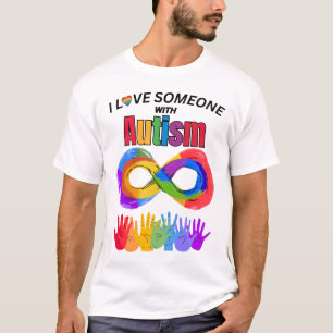 Camiseta Amo A Alguien Con Autismo