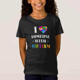 Camiseta Amo a alguien con autismo