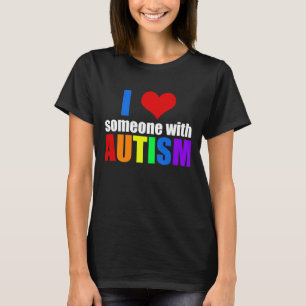 Camiseta Amo A Alguien Con Autismo