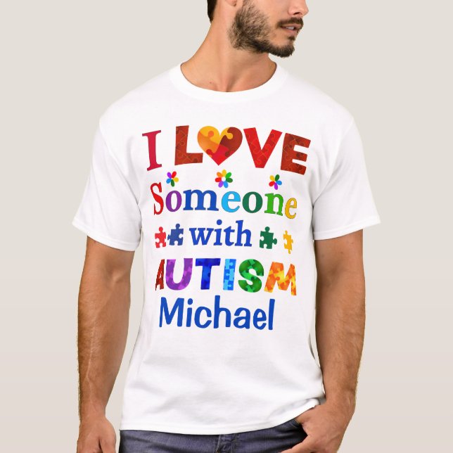 Camiseta Amo a alguien con AUTISMO (Anverso)