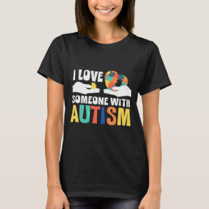 Camiseta Amo A Alguien Con Causa Motivadora Autista