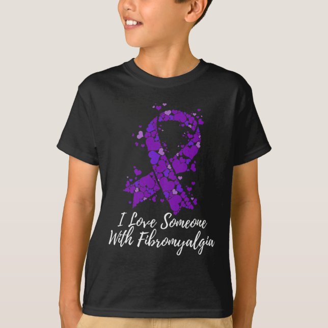 Camiseta Amo A Alguien Con Conciencia De Fibromialgia (Anverso)