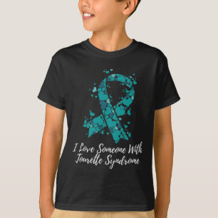 Camiseta Amo a alguien con conciencia del síndrome de Toure