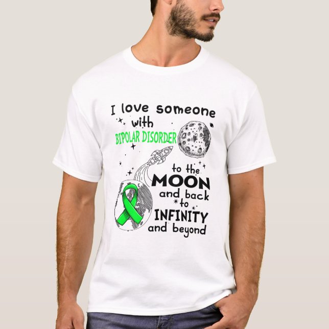 Camiseta Amo a alguien con conciencia del trastorno bipolar (Anverso)