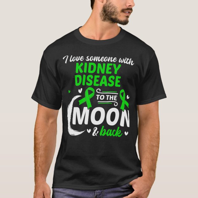 Camiseta Amo A Alguien Con Enfermedad Renal  (Anverso)