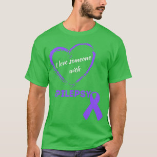 Camiseta Amo A Alguien Con Epilepsia Cinta De Conciencia Pú