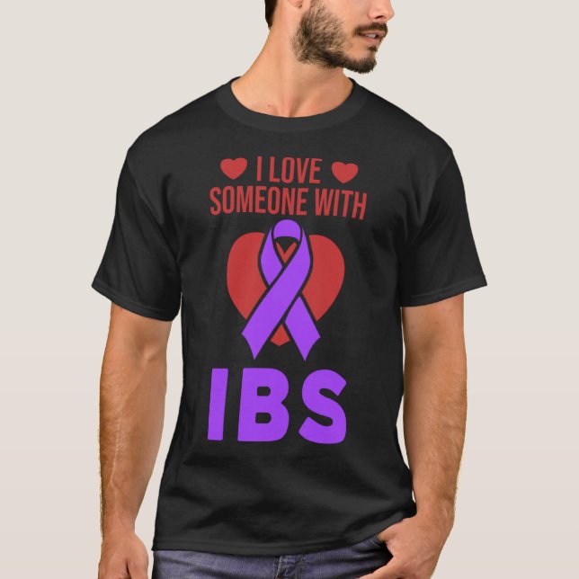 Camiseta Amo a alguien con IBS Irritable Síndrome Bowl S (Anverso)