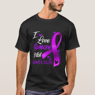 Camiseta Amo A Alguien Con La Conciencia De La Colitis De C