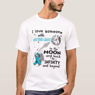 Camiseta Amo a alguien con miastenia Gravis Conciencia
