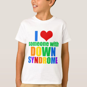 Camiseta Amo A Alguien Con Niños Con Síndrome De Down