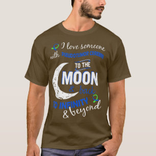 Camiseta Amo A Alguien Con Pseudotumor Cerebri Azul Verde