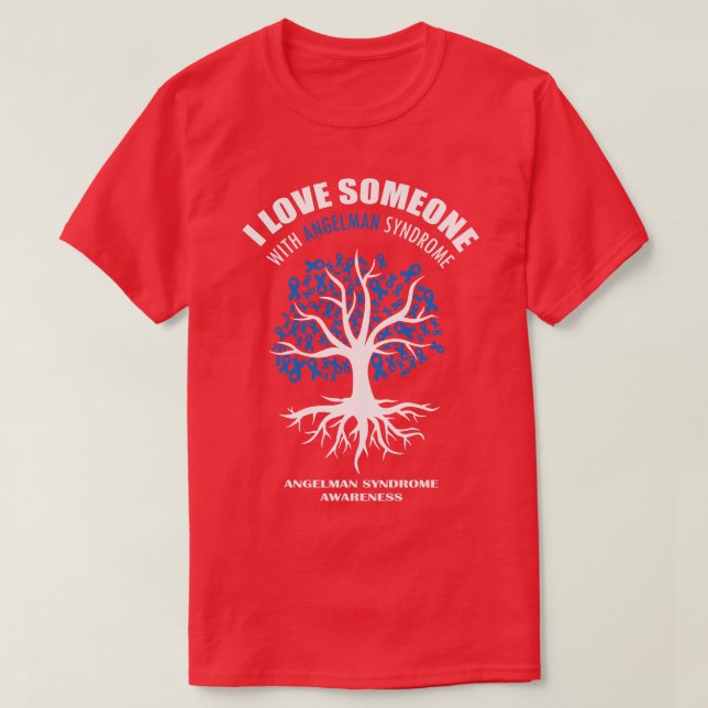 Camiseta Amo A Alguien Con Síndrome Angelman Awa (Diseño del anverso)
