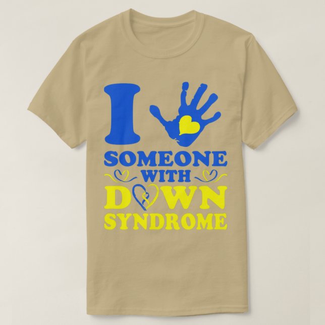 Camiseta Amo A Alguien Con Síndrome De Down (Diseño del anverso)