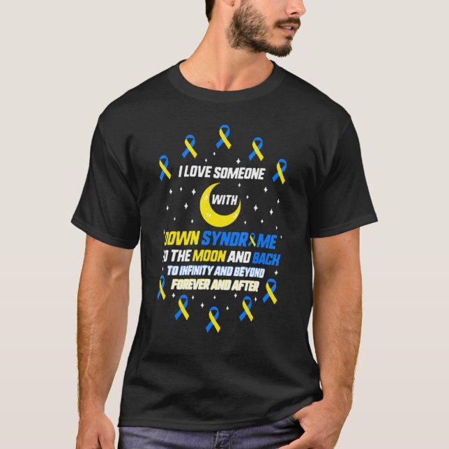 Camiseta Amo A Alguien Con Síndrome De Down, Conciencia T21 (Anverso)