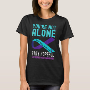 Camiseta Amo a alguien Verde azulado en la prevención del s