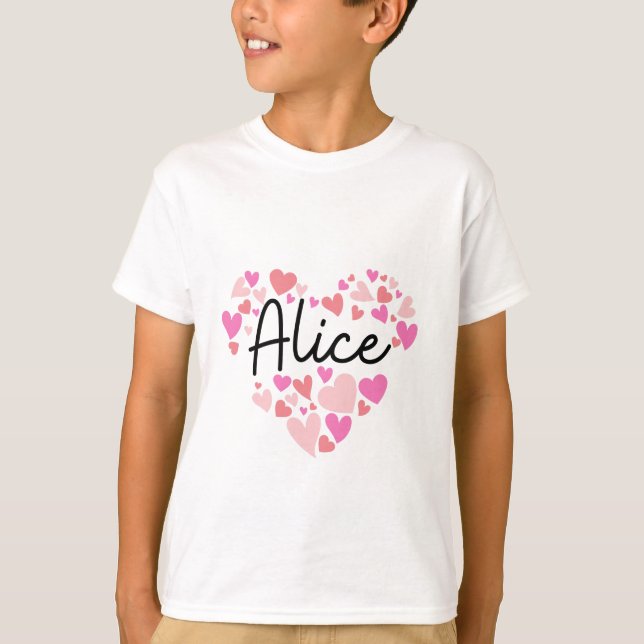 Camiseta Amo a Alice (Anverso)