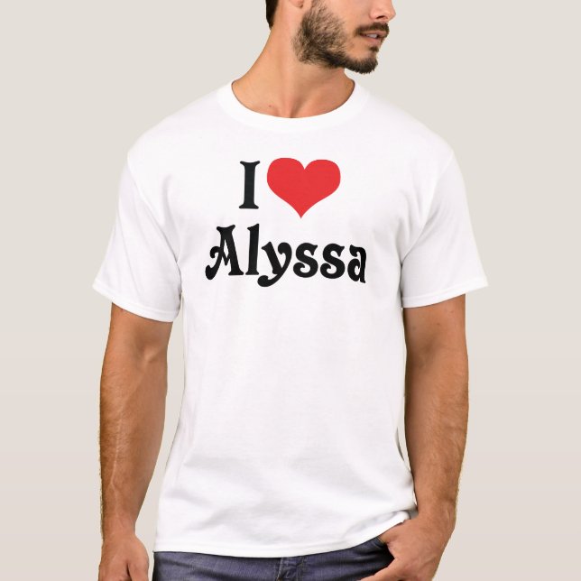 Camiseta Amo a Alyssa (Anverso)