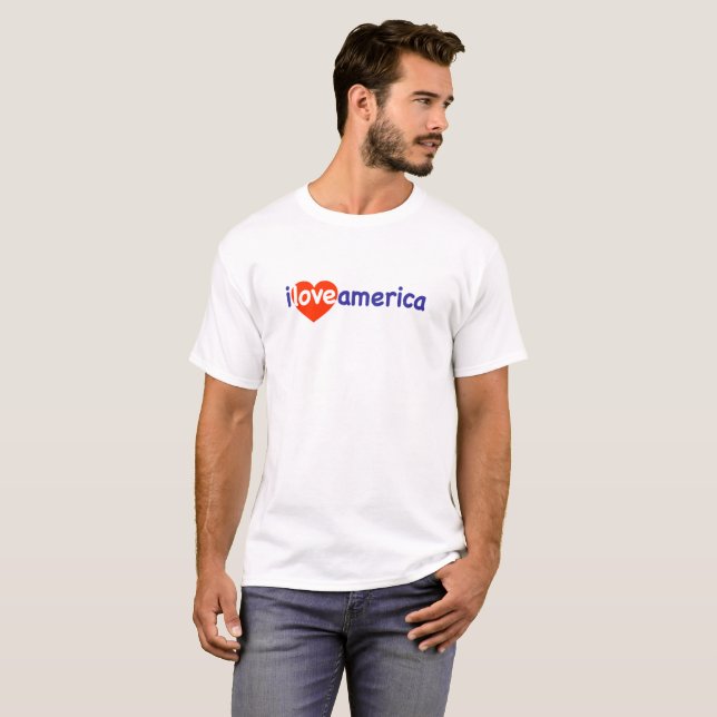 Camiseta Amo a América (Anverso completo)