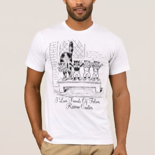 Camiseta Amo a amigos del centro del rescate de Felines