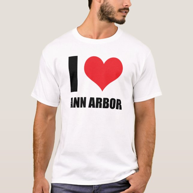 Camiseta Amo a Ann Arbor (Anverso)
