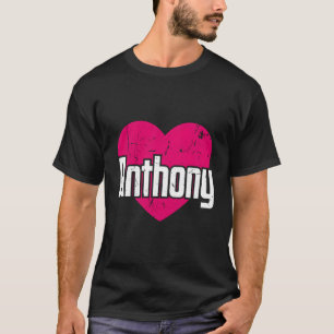 Camiseta Amo a Anthony Cute Nombre I Heart Anthony