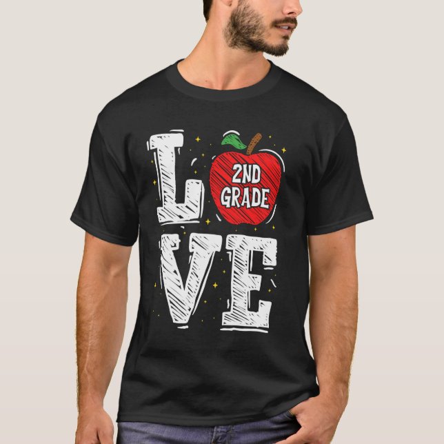 Camiseta AMO a Apple 2º curso de la escuela de profesores (Anverso)