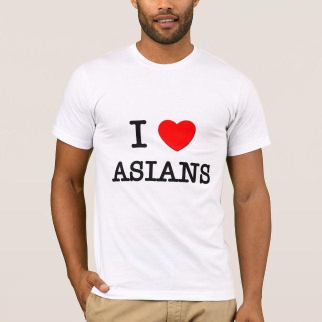 Camiseta Amo a asiáticos (Anverso)