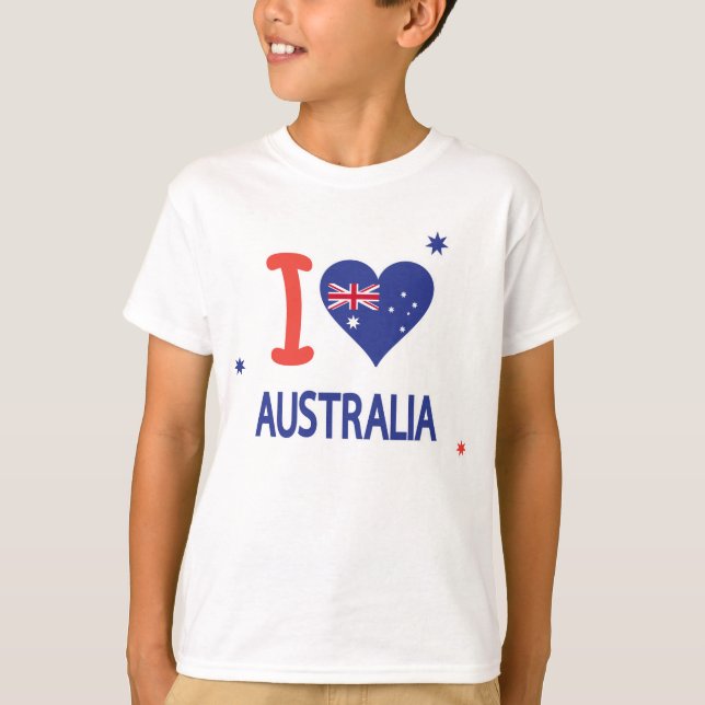 Camiseta AMO A AUSTRALIA Feliz Día de Australia 26 de enero (Anverso)