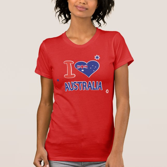 Camiseta AMO A AUSTRALIA Feliz Día de Australia 26 de enero (Anverso)