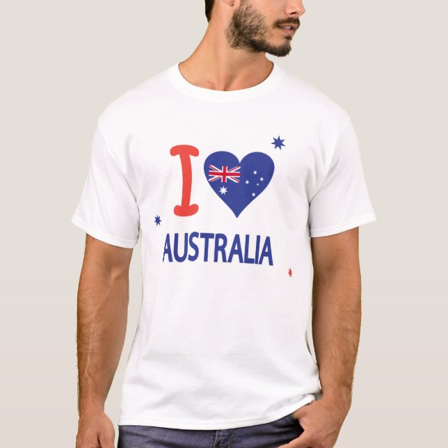Camiseta AMO A AUSTRALIA Feliz Día de Australia 26 de enero (Anverso)