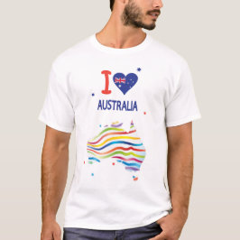 Camiseta AMO A AUSTRALIA Feliz Día de Australia 26 de enero