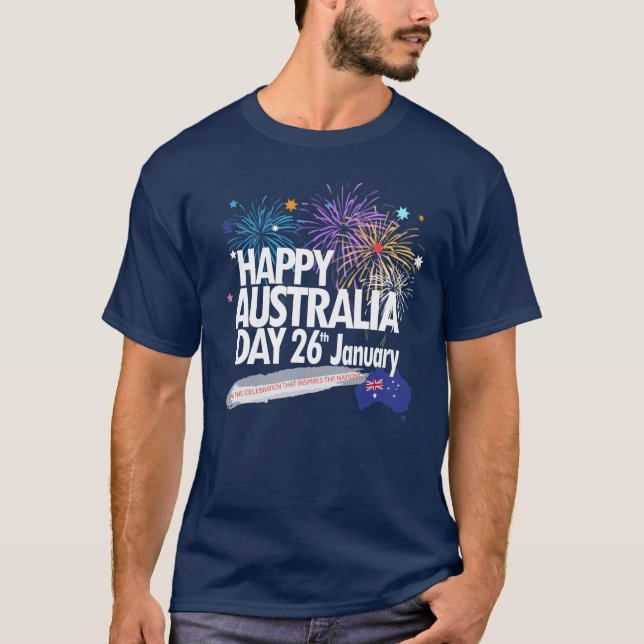 Camiseta AMO A AUSTRALIA Feliz Día de Australia 26 de enero (Anverso)