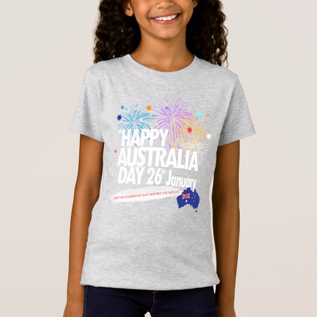 Camiseta AMO A AUSTRALIA Feliz Día de Australia 26 de enero (Anverso)