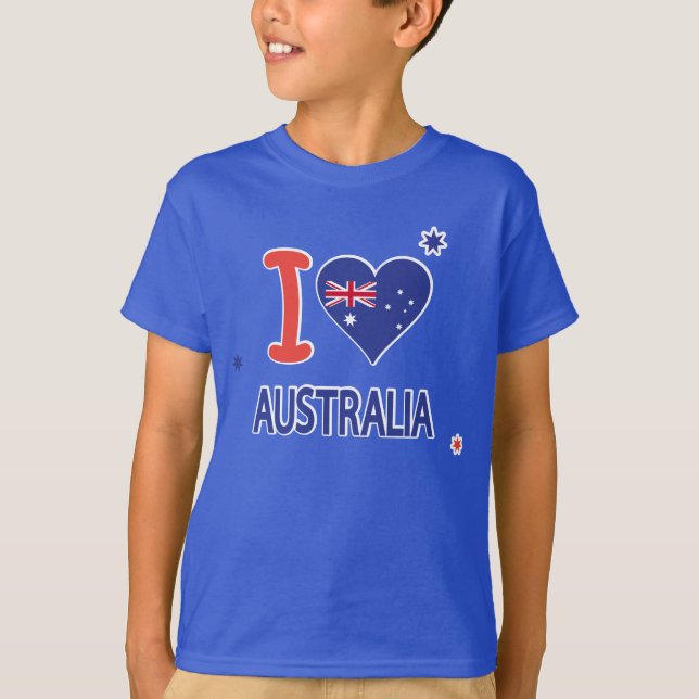 Camiseta AMO A AUSTRALIA Feliz Día de Australia 26 de enero (Anverso)