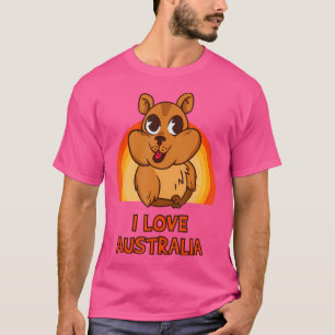 Camiseta Amo a Australia Wombat