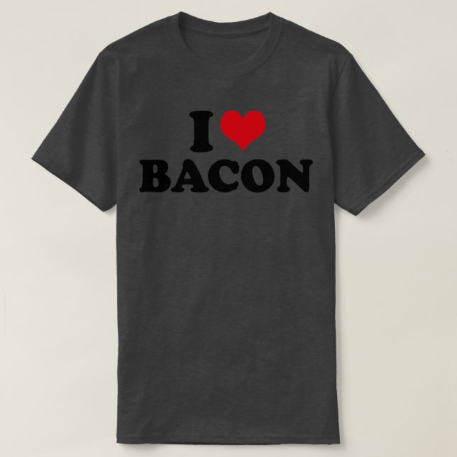 Camiseta Amo a Bacon (Diseño del anverso)
