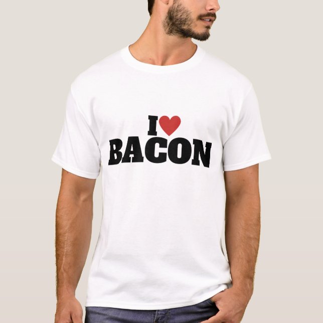 Camiseta Amo a Bacon (Anverso)