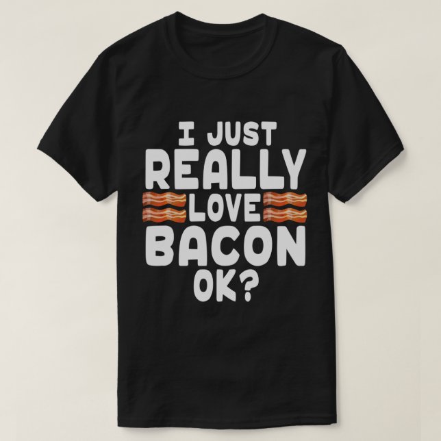 Camiseta Amo a Bacon Lover (Diseño del anverso)