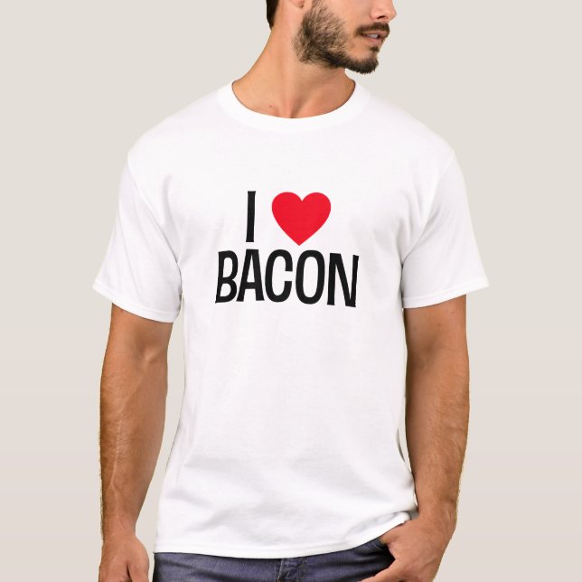 Camiseta Amo A Bacon. Tee Shirt (Anverso)