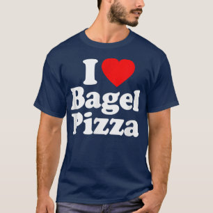 Camiseta Amo a Bagel Pizza Heart Funny 
