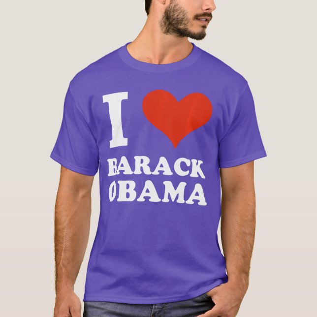 Camiseta Amo a Barack Obama Potus Casa Blanca Manga Larga (Anverso)